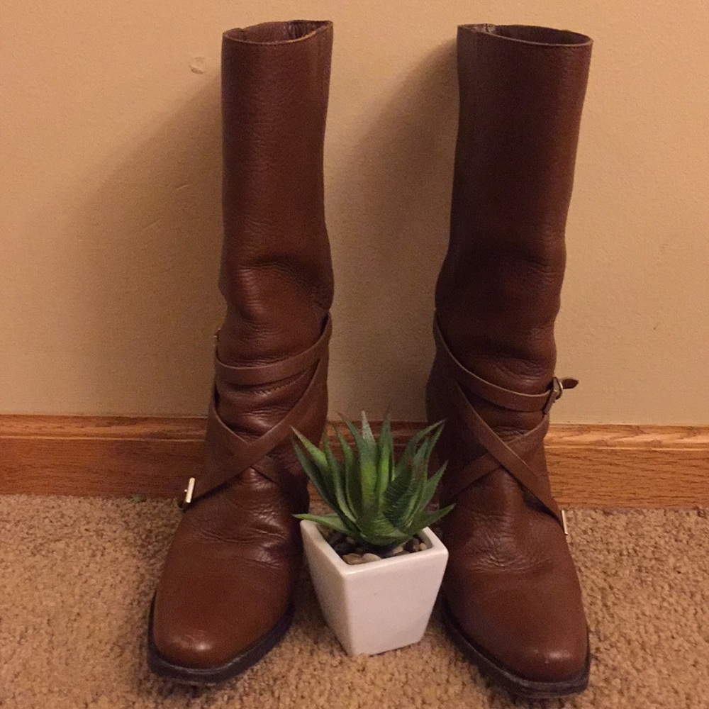 Authentic PRADA Soft Buttery Leather Boots Size 37 - Picture 3 of 8